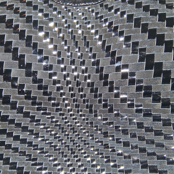 Cole Haan Black Woven Patent Shoulder Tote - Picture 8 of 16